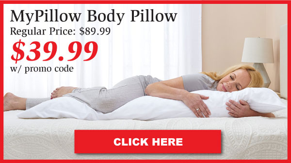 My pillow body on sale pillow promo code